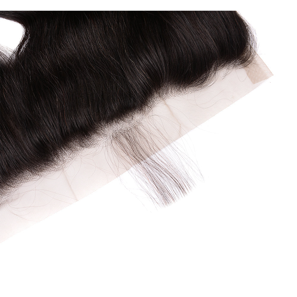 Center Wig Remy Hair 13x4 Body Wave Frontal