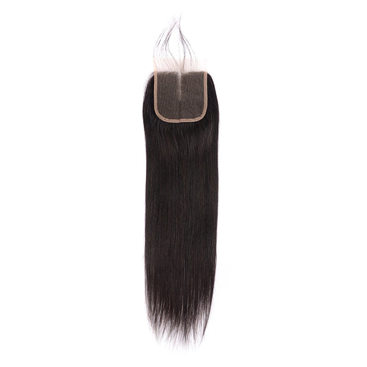 Center Wig Remy Hair 5x5 Straight Closure