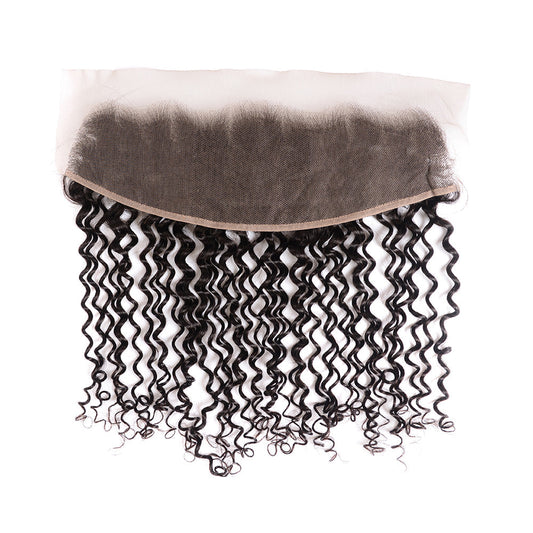 Center Wig Remy Hair 13x4 Jerry Curly Frontal