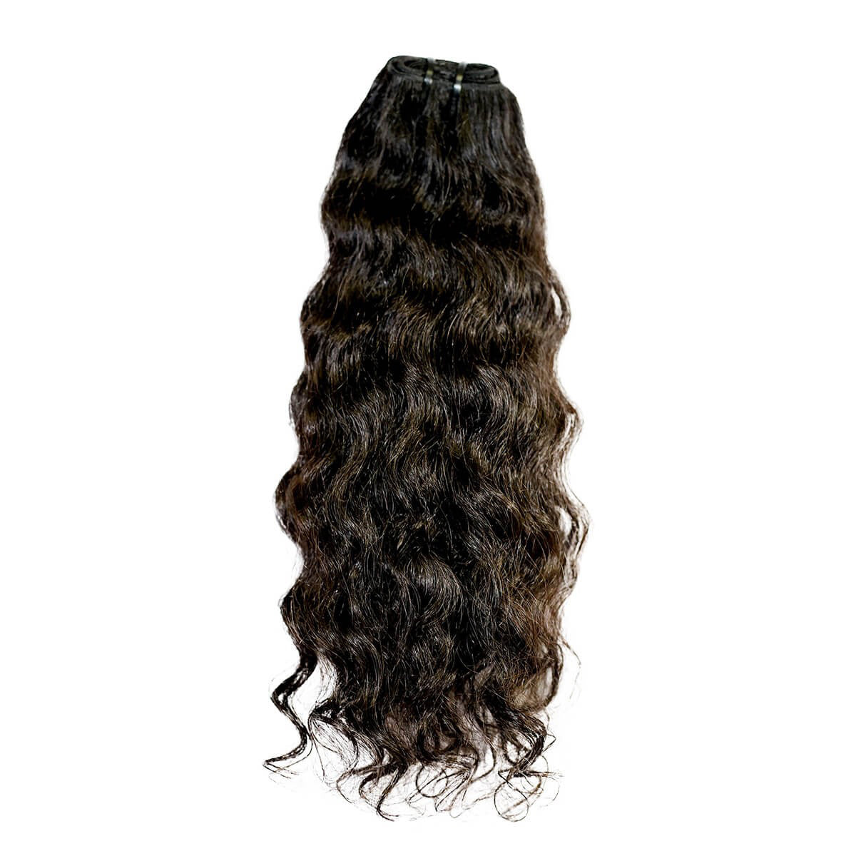 Center Wig Natural Black Single Drawn Indian Hair Bundles
