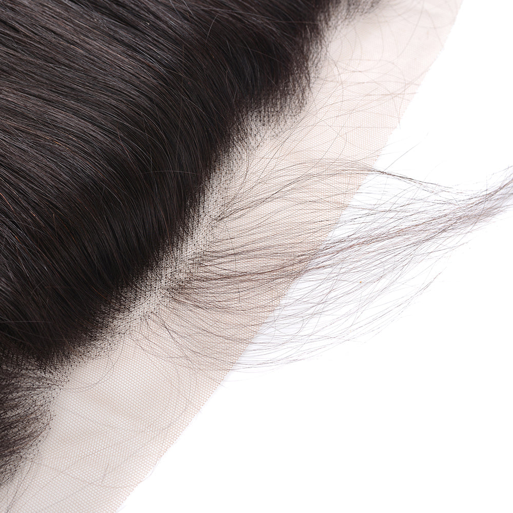 Center Wig Remy Hair 13x4 Straight HD Frontal