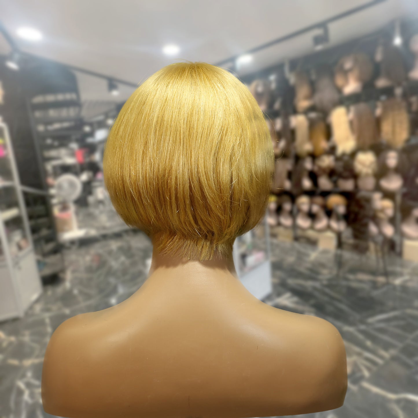 Center Wig Machine-Made Color Wig Remy Hair