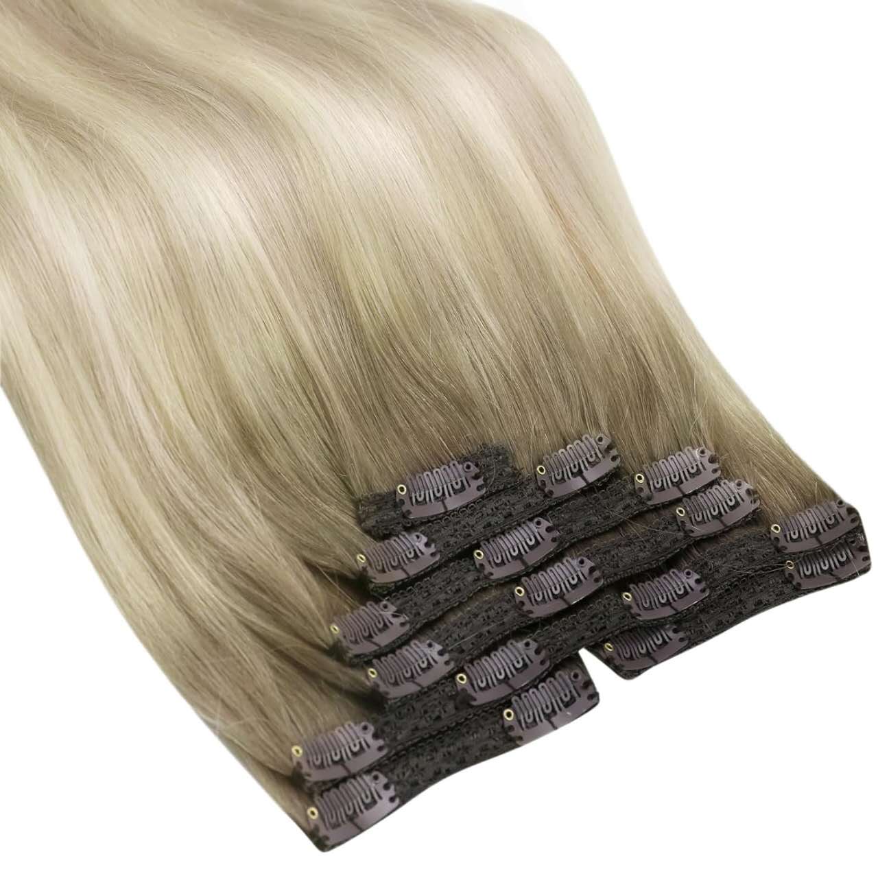 Center Wig Asian Raw Hair Straight Clip In Hair Extensions