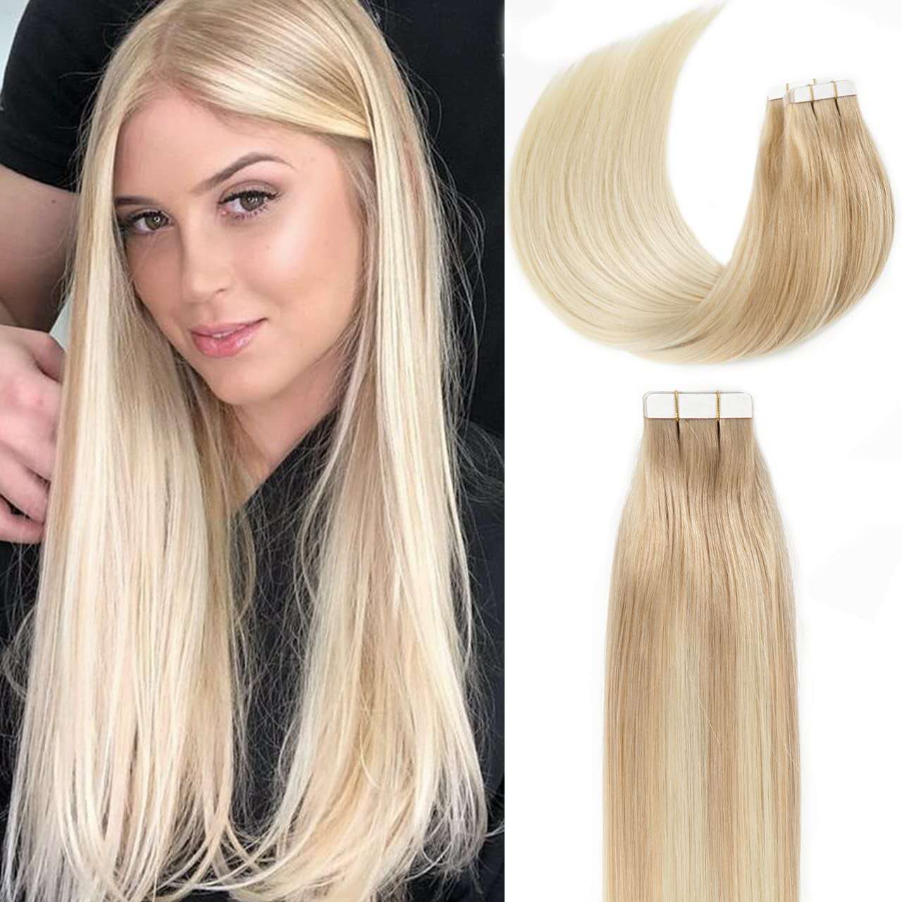 Center Wig Asian Raw Hair Tape In Hair Extensions