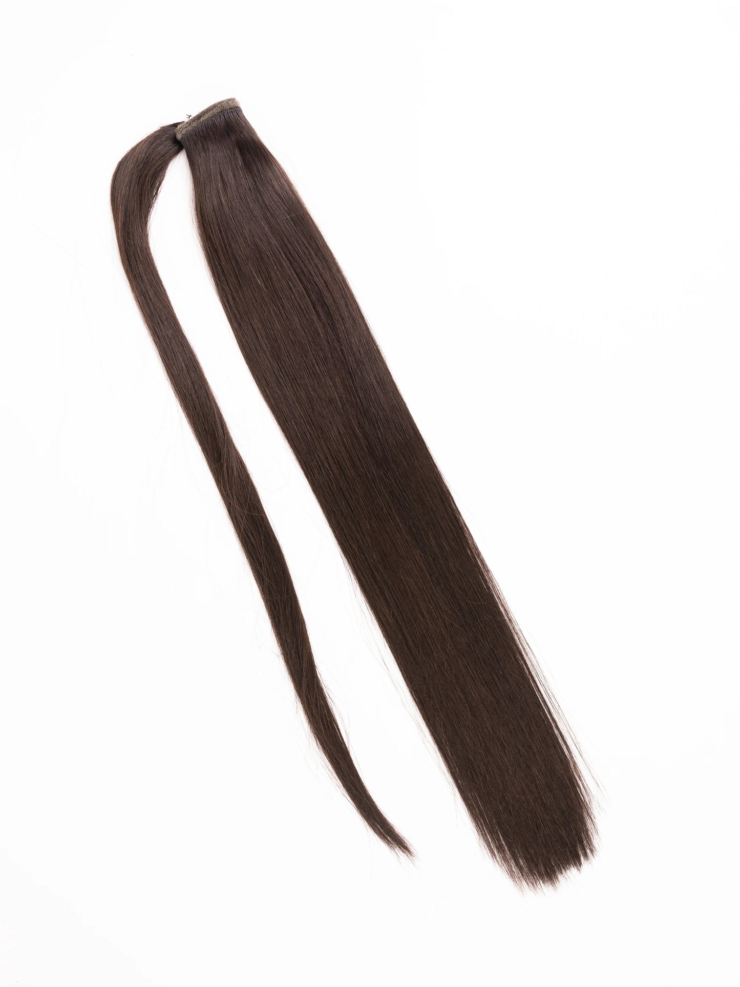 Center Wig Asian Raw Hair Straight Ponytail Hair Extensions