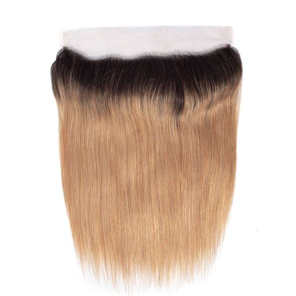 Center Wig Remy Hair 13x4 Color Frontal