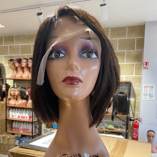 Center Wig Straight T-Wig Remy Hair