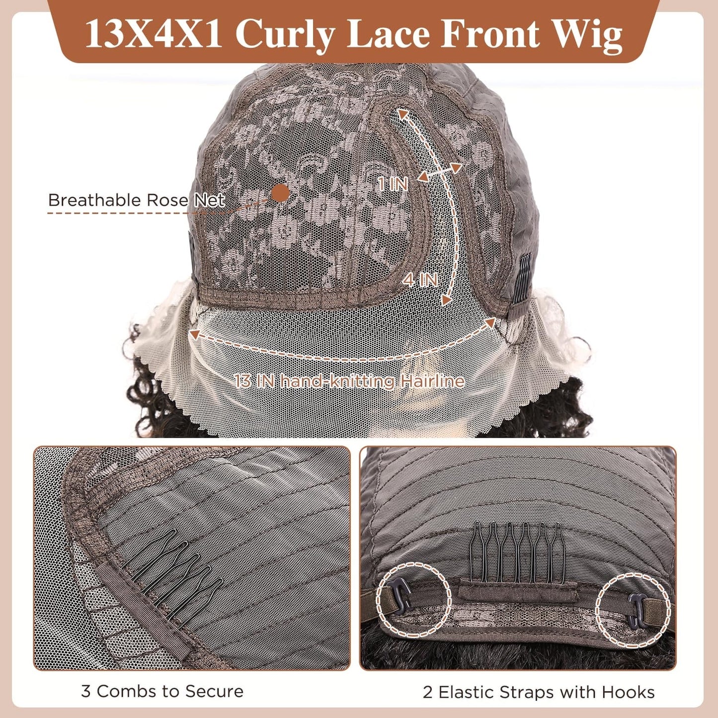 Center Wig Jerry Curly T-Wig Remy Hair