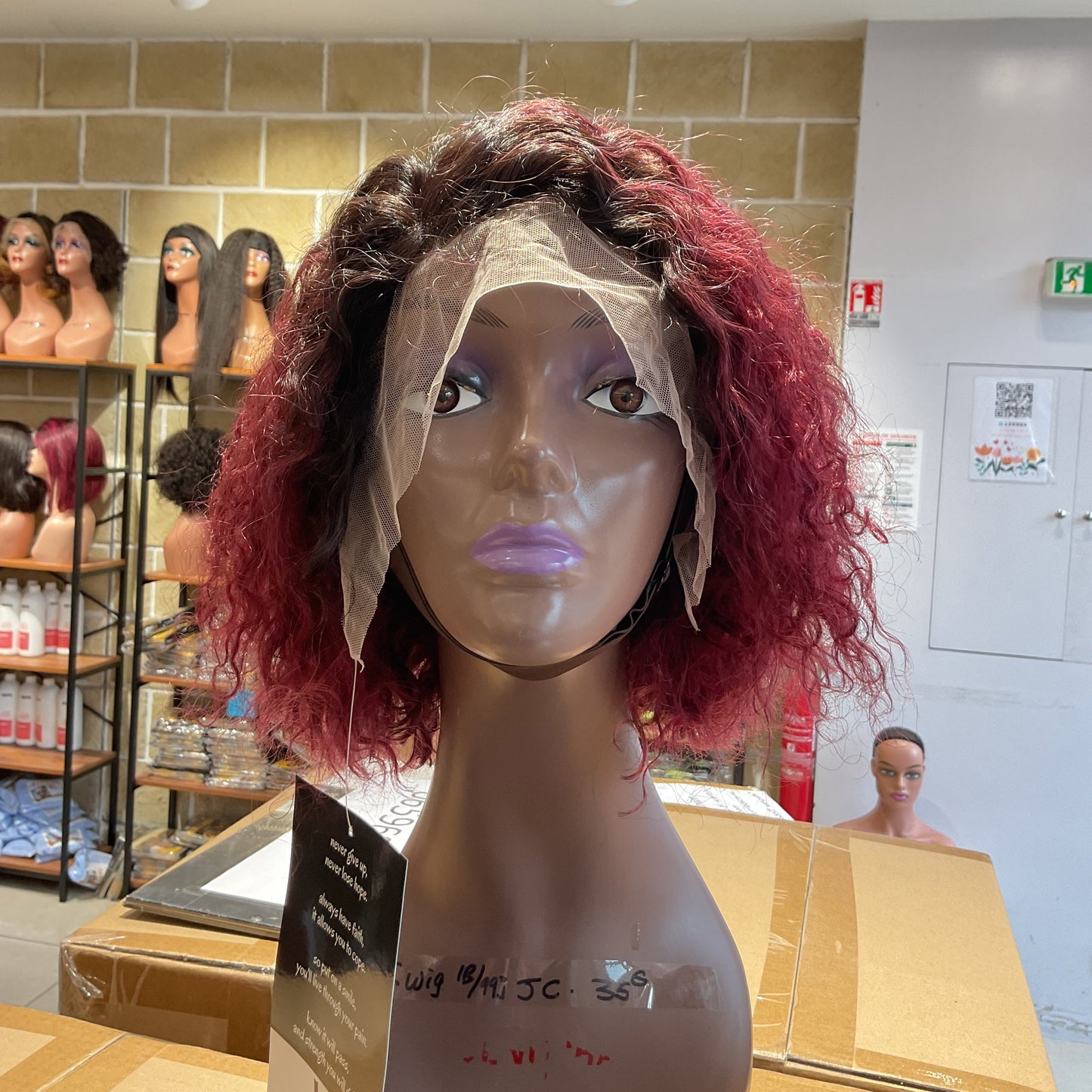 Center Wig Jerry Curly T-Wig Remy Hair