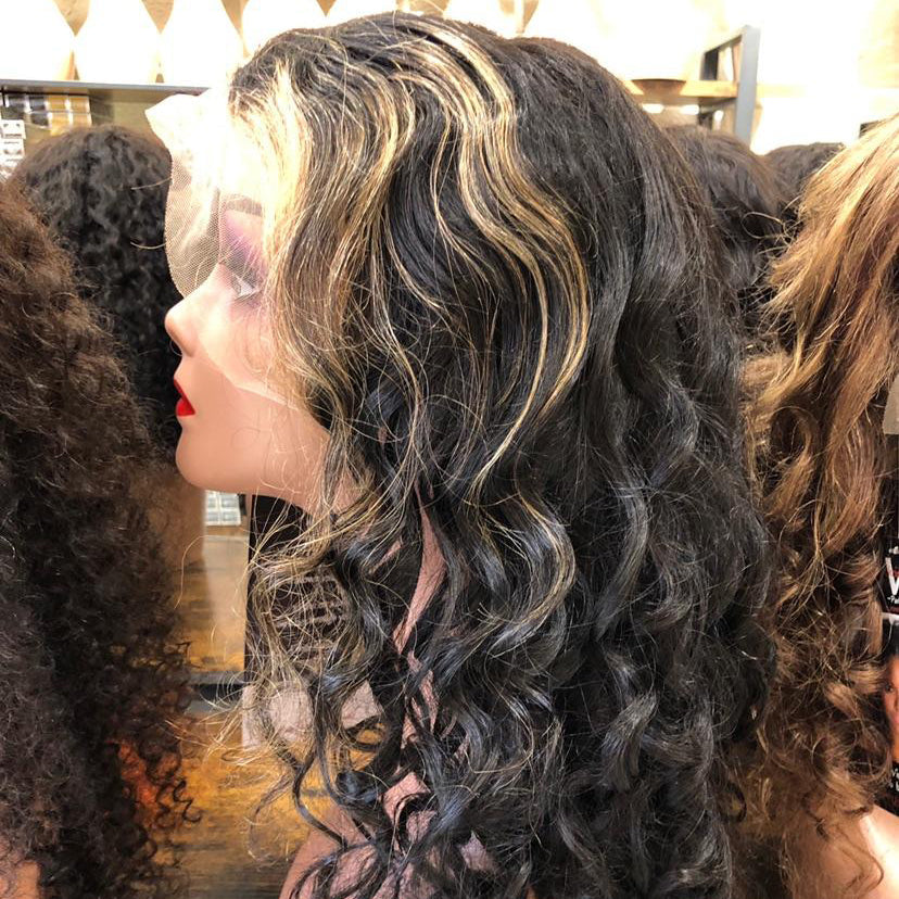 Center Wig 13x4 Promo Wig Remy Hair 22 Inch