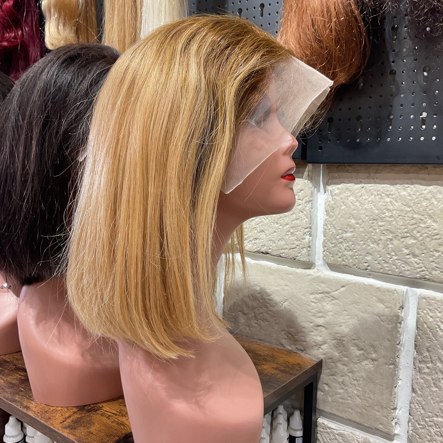 Center Wig 13x4 Promo Bob Wig Remy Hair 12 Inch