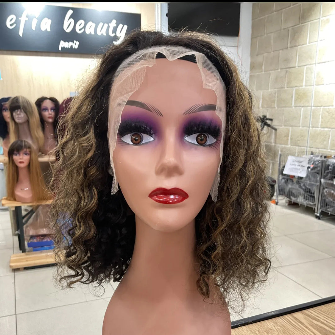 Center Wig 13x4 Promo Bob Wig Remy Hair 12 Inch