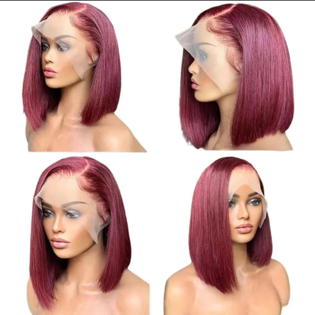 Center Wig 13x4 Promo Bob Wig Remy Hair 12 Inch