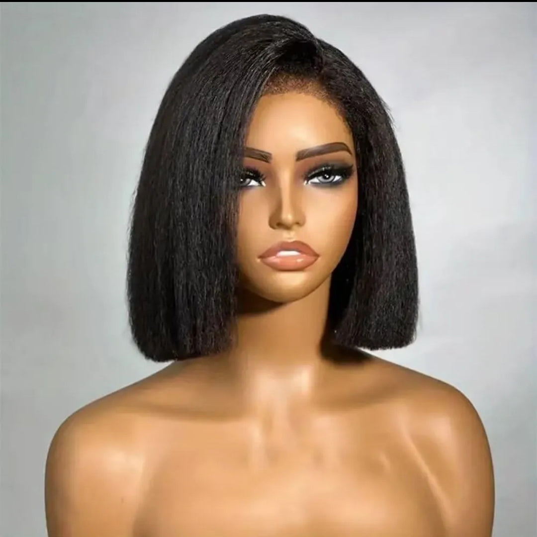 Center Wig 13x4 Promo Bob Wig Remy Hair 12 Inch