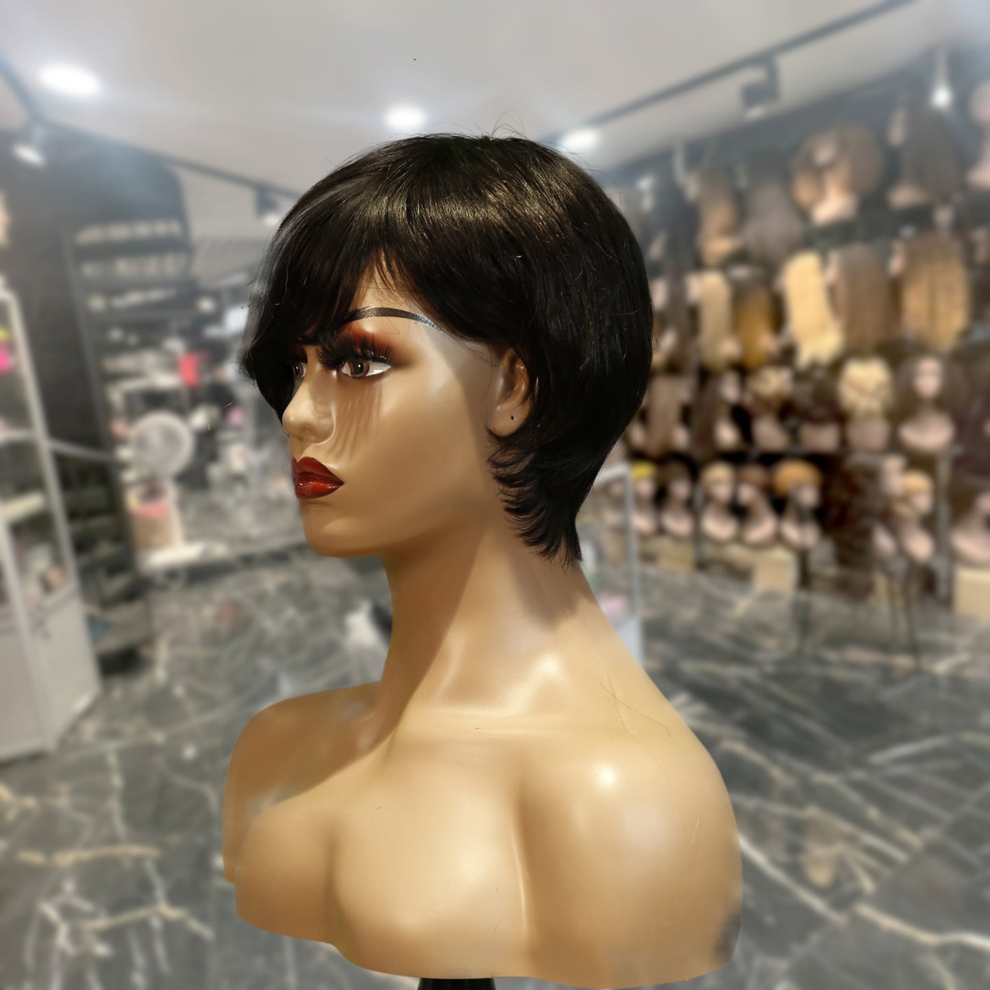 Center Wig Machine-Made #27 Wig Remy Hair H016