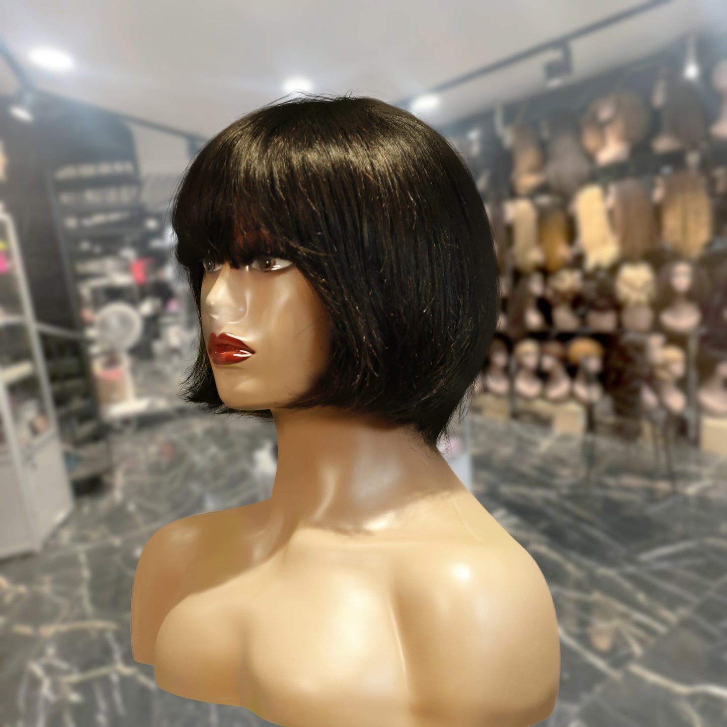 Center Wig Machine-Made Color Wig Remy Hair