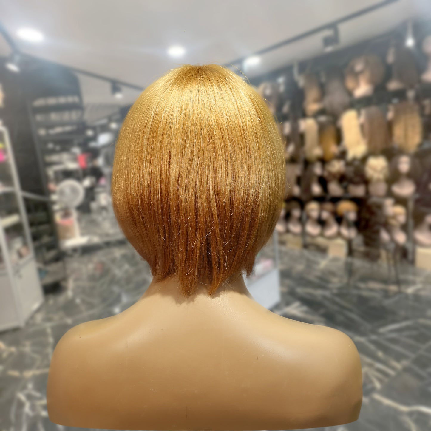 Center Wig Machine-Made Color Wig Remy Hair