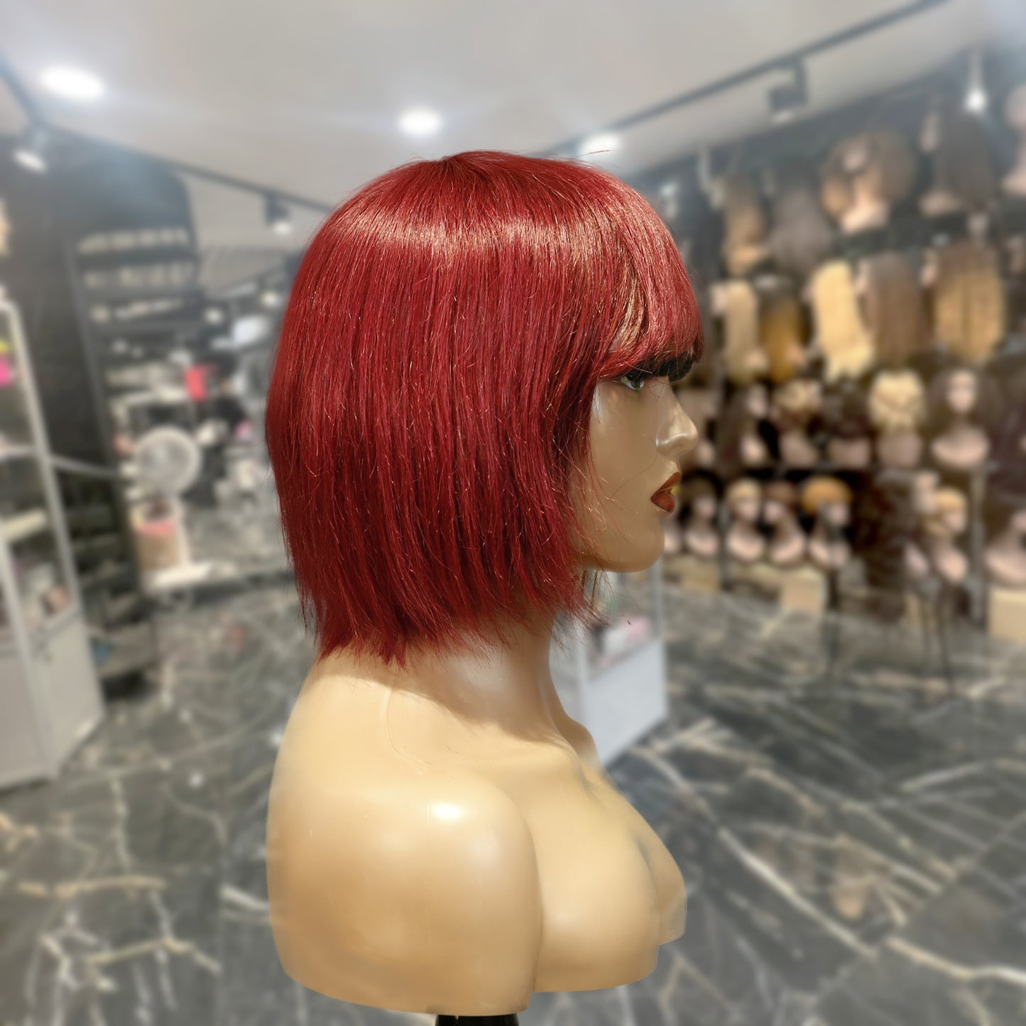 Center Wig Machine-Made 99j Wig Remy Hair H009