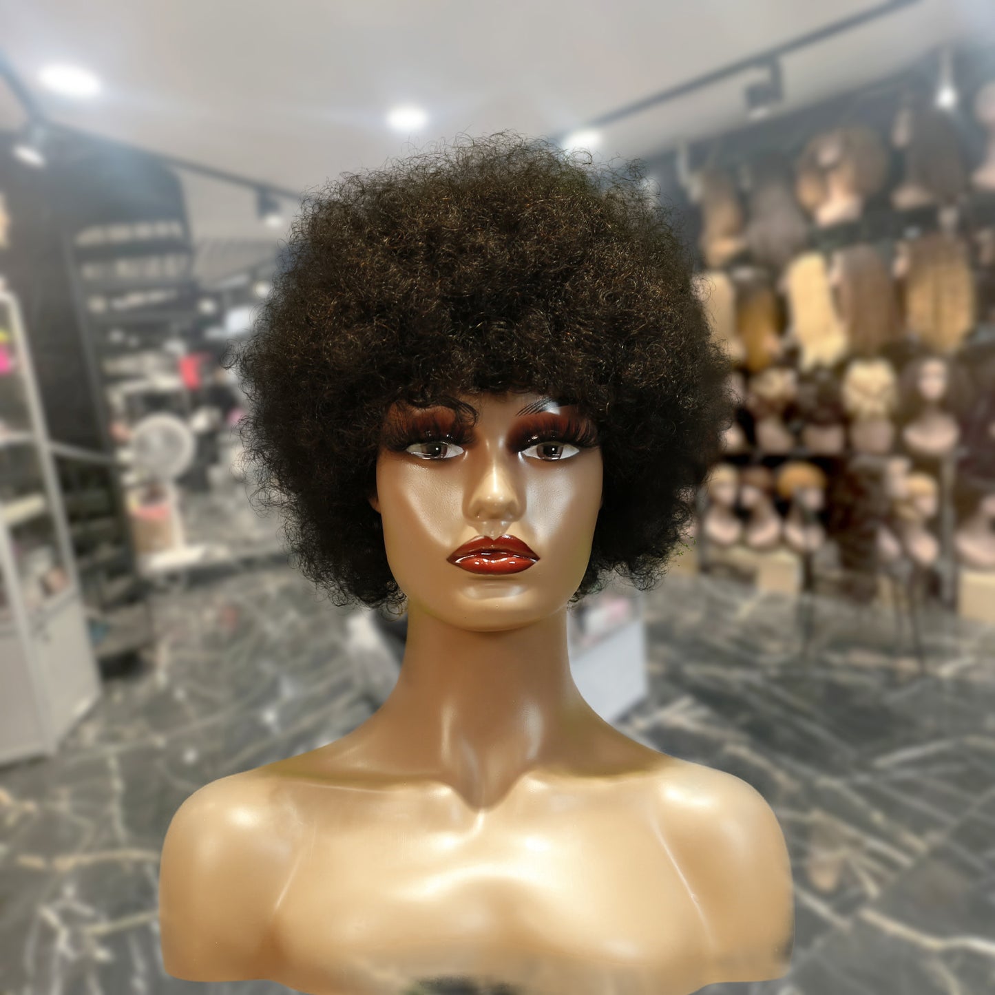 Center Wig Machine-Made Color Wig Remy Hair
