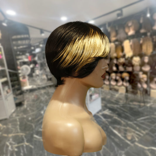 Center Wig Machine-Made #27 Wig Remy Hair H016