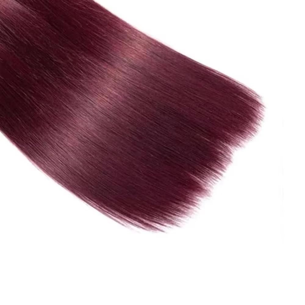 Center Wig Remy Hair 99j Straight Bundles Brazilian weaving