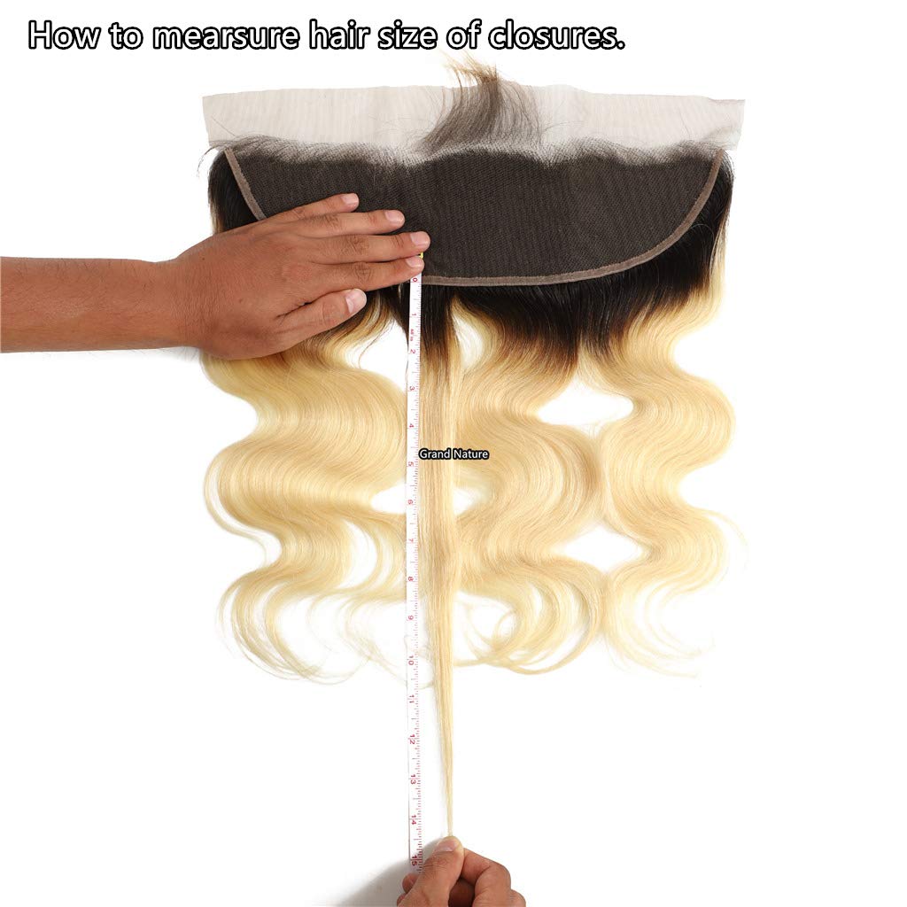 Center Wig Remy Hair 4x4 Straight Closure 1b613