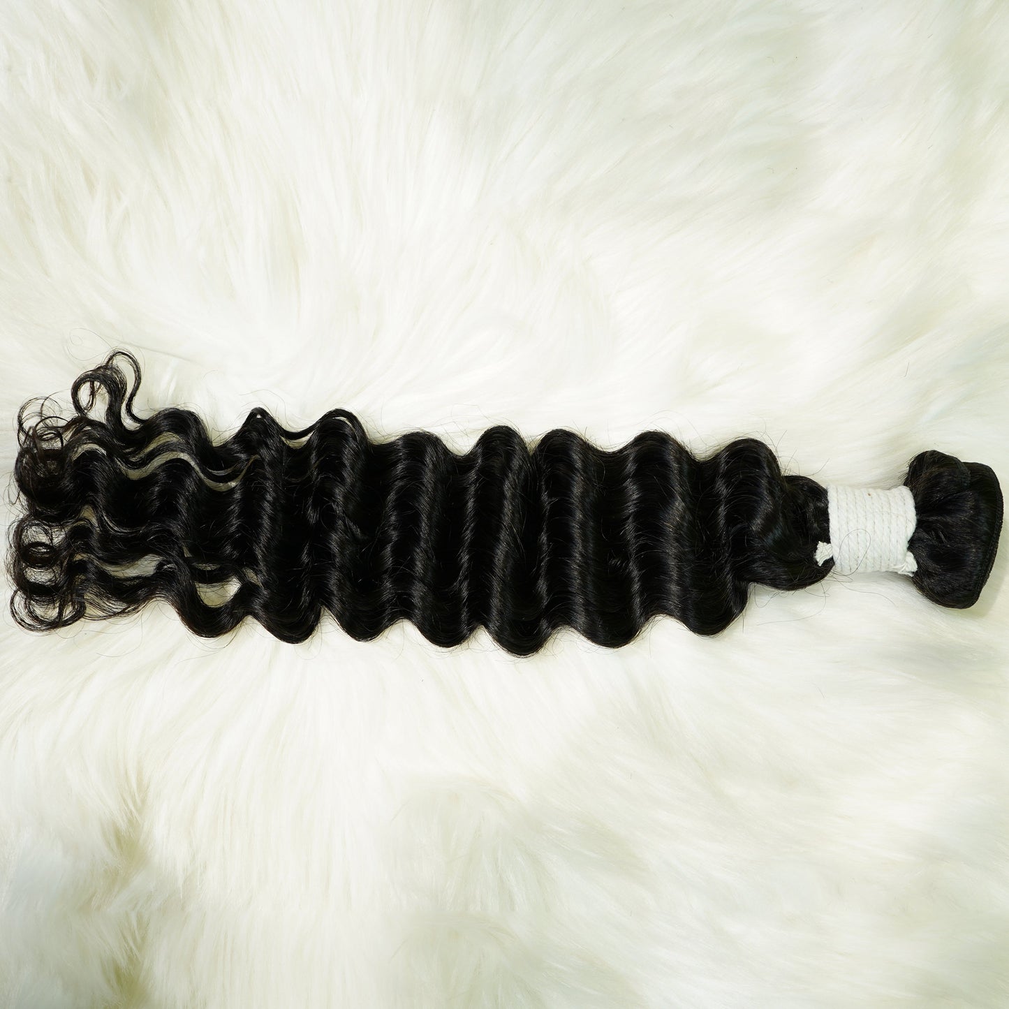 Center Wig Remy Hair Black Deep Wave Bundles Brazilian weaving