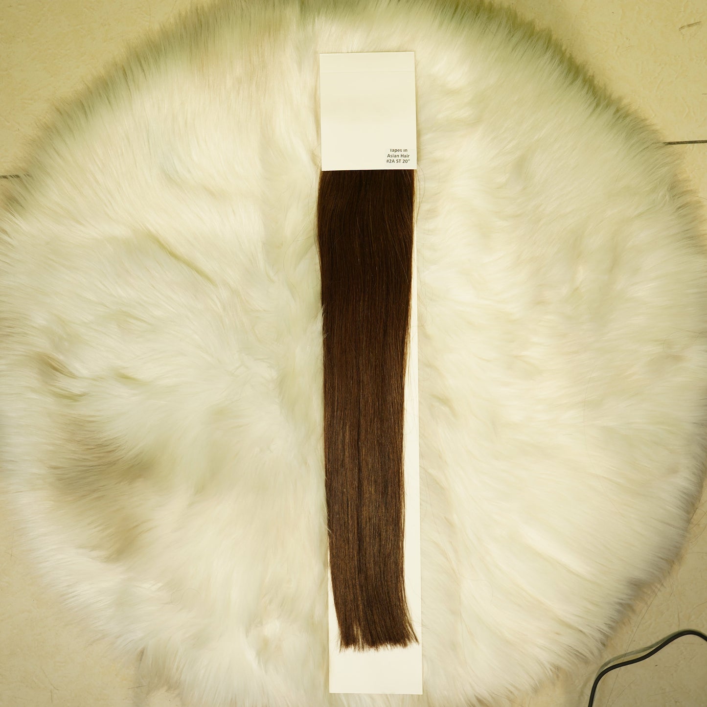 Center Wig Asian Raw Hair #2a Straight Tape In Hair Extensions