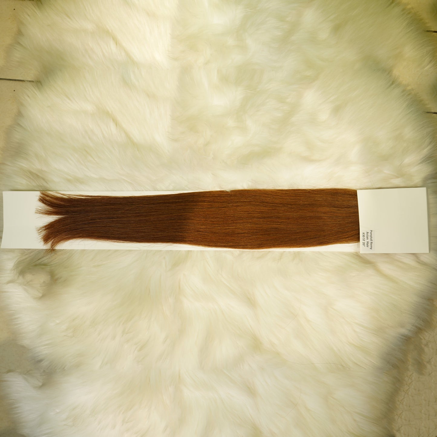 Center Wig Asian Raw Hair Straight Ponytail Hair Extensions