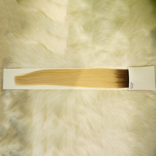 Center Wig Asian Raw Hair #T2/613 Straight Hair Extensions