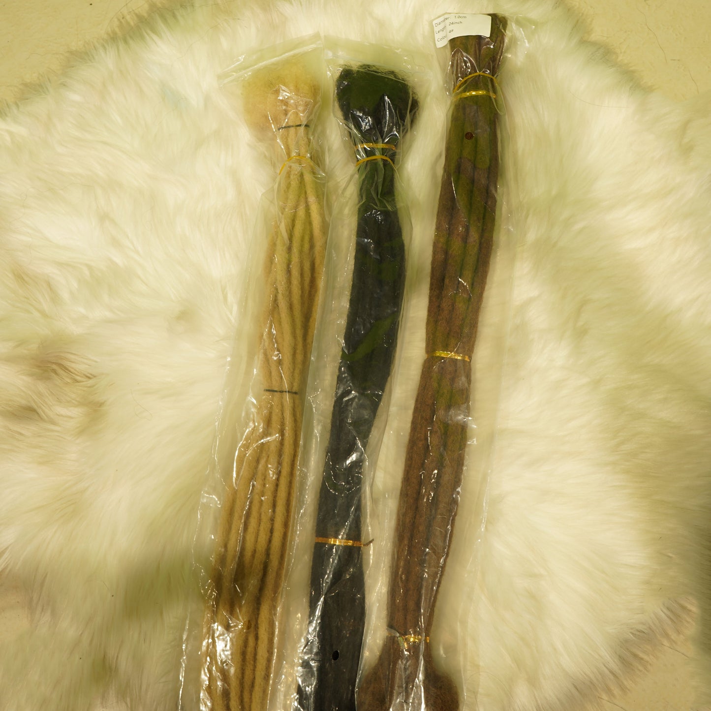 Center Wig Straight Dreadlocks Human Hair Extensions 24 Inch