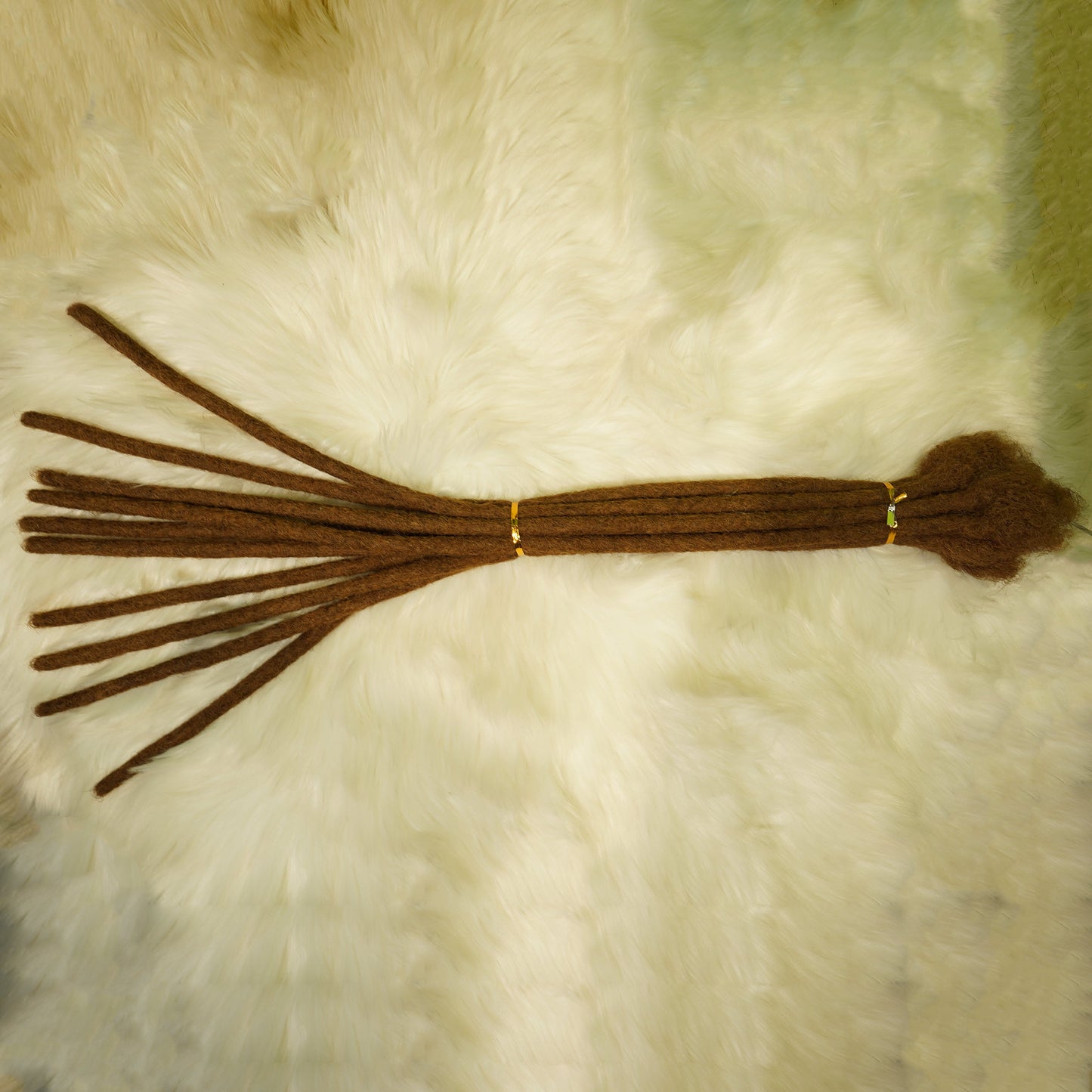 Center Wig Straight Dreadlocks Human Hair Extensions 24 Inch