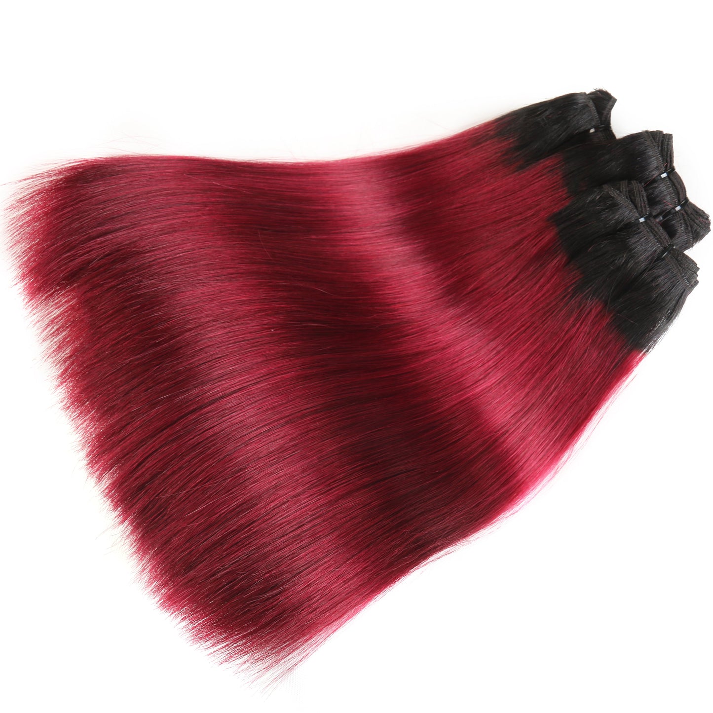 Center Wig Remy Hair 1b99j Straight Bundles Brazilian weaving