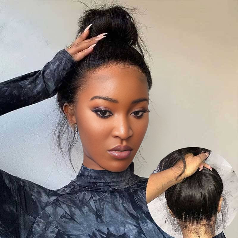 Center Wig Straight Full Lace Wigs Remy Hair