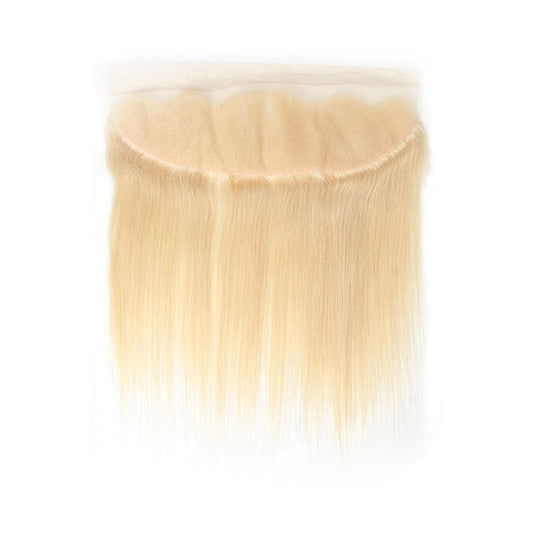 Center Wig Remy Hair 13x4 Straight Frontal #613