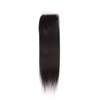 Center Wig Remy Hair 5x5 Straight Closure