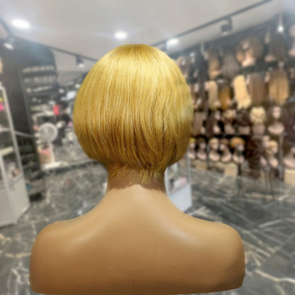 Center Wig Machine-Made Color Wig Remy Hair