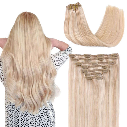 Center Wig Asian Raw Hair Straight Clip In Hair Extensions