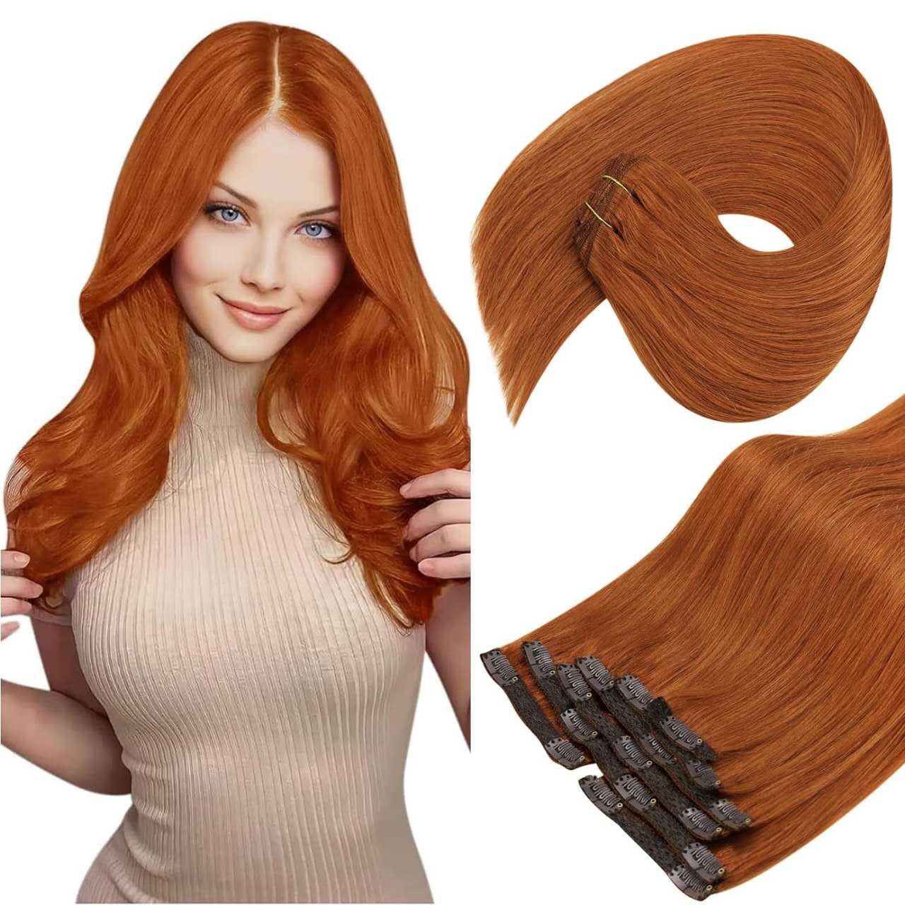 Center Wig Asian Raw Hair Straight Clip In Hair Extensions