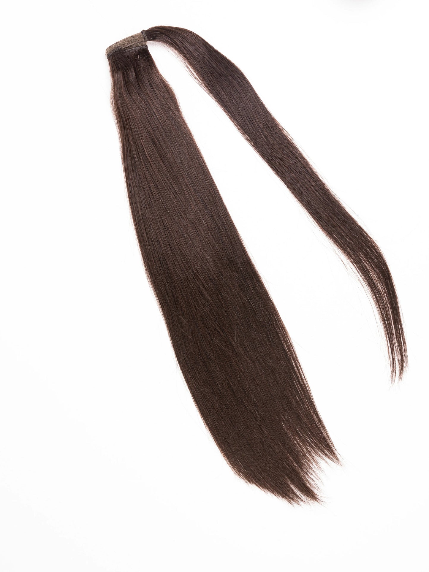 Center Wig Asian Raw Hair Straight Ponytail Hair Extensions