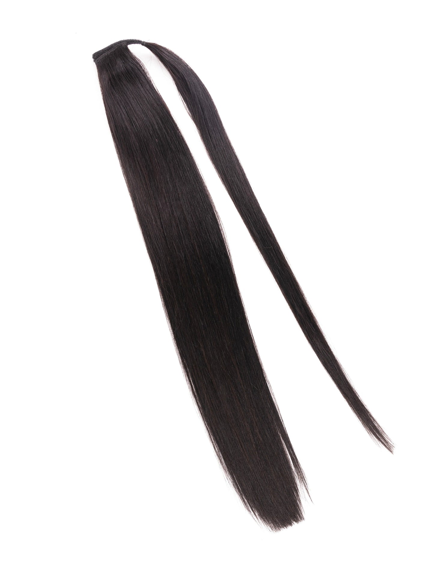 Center Wig Asian Raw Hair Straight Ponytail Hair Extensions