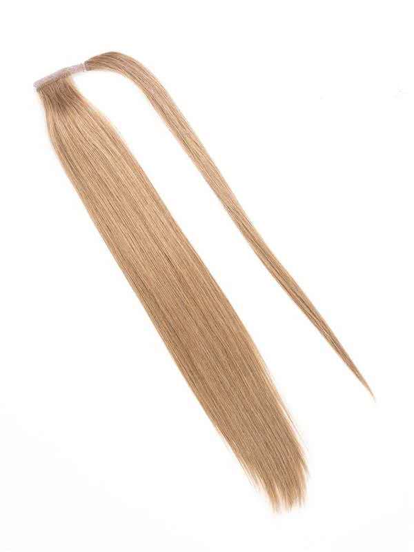Center Wig Asian Raw Hair Straight Ponytail Hair Extensions
