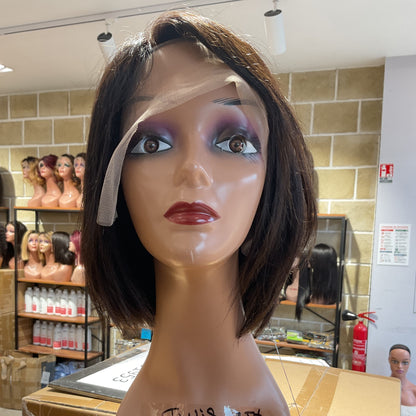 Center Wig Straight T-Wig Remy Hair
