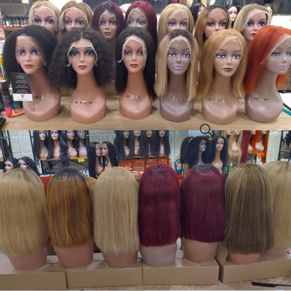 Center Wig 13x4 Promo Bob Wig Remy Hair 12 Inch