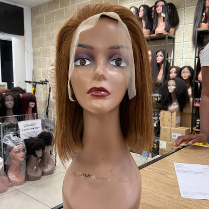 Center Wig 13x4 Promo Bob Wig Remy Hair 12 Inch