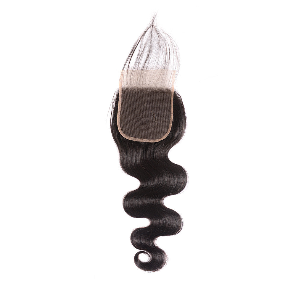 Center Wig Remy Hair 4x4 Body Wave Closure