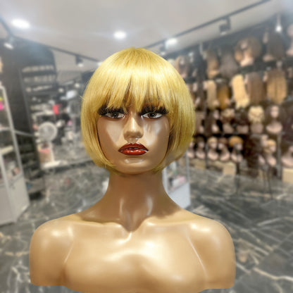 Center Wig Machine-Made #27 Wig Remy Hair H009