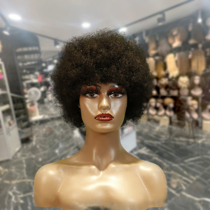 Center Wig Machine-Made Color Wig Remy Hair