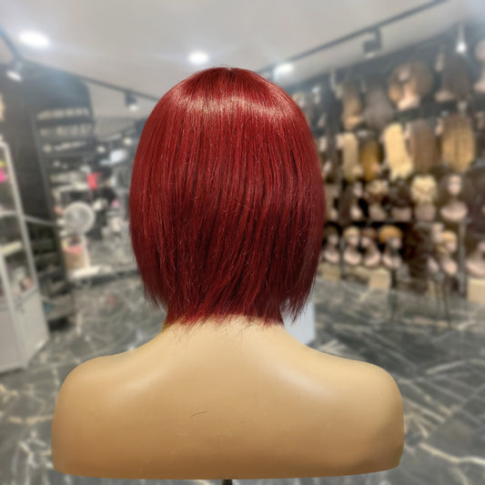 Center Wig Machine-Made 99j Wig Remy Hair H009