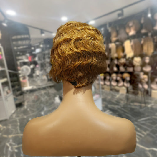 Center Wig Machine-Made #27 Wig Remy Hair H001
